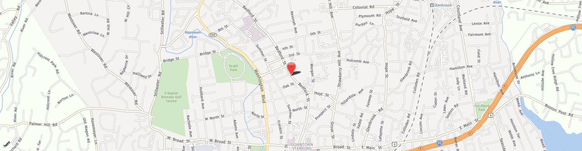 Location Map: 1258 Bedford Street Stamford, CT 06905